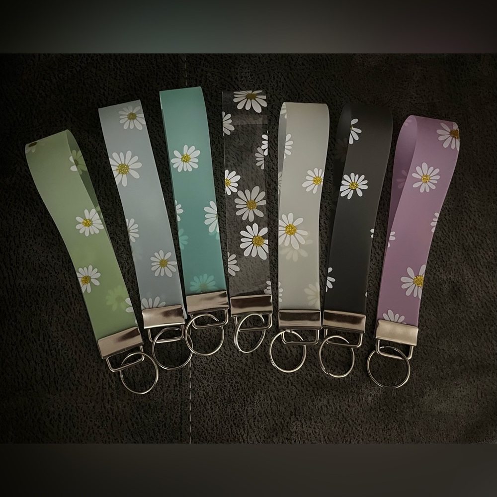 Floral Keychain Wristlet pick one